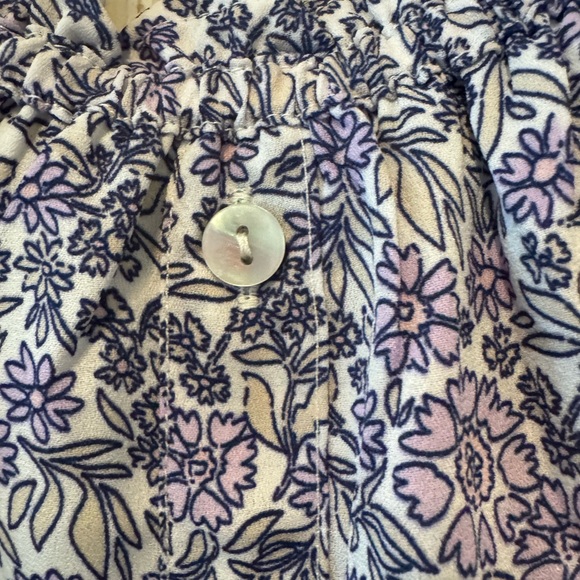 AMERICAN EAGLE 🍃Women’s OFF the SHOULDER Floral Blouse, L - Picture 3 of 8